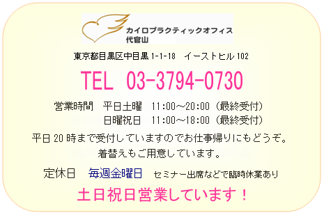 恵比寿の整体院 案内